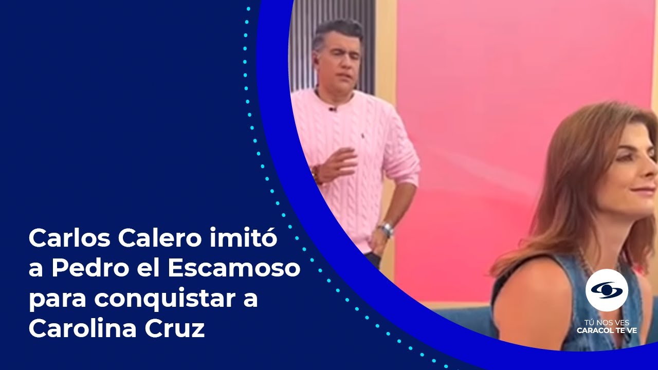 Carlos Calero coqueteó con Carolina Cruz como Pedro el Escamoso: ¿La enamoró con la mirada?