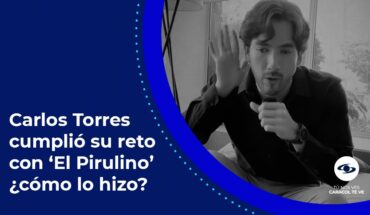 Video: Carlos Torres se le mide a bailar ‘El Pirulino’ de Pedro, el Escamoso, ¿cómo le va?