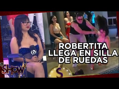 Robertita llega en silla de ruedas tras fuerte accidente | Es Show